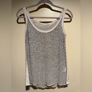 All Saints hand embellished sequin tank top size 4 *read description